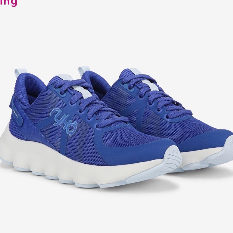 Ryka Bright Blue Podflow Arch Support Women's Cushioned Walking Sneakers